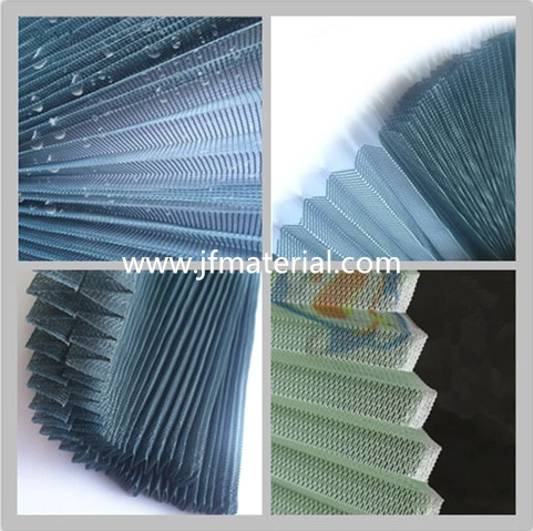 Polyester and Fiberglass Pleated Yarn Pleated Lace Screen Window