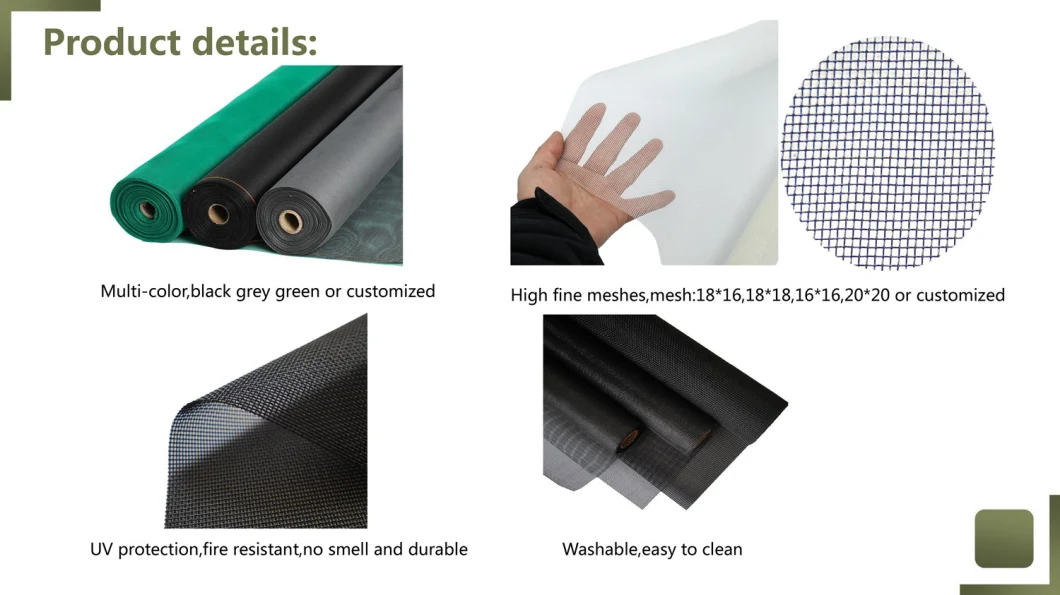 Fire Resistant Fiberglass Window Screen Fiberglass Insect Screen for Window