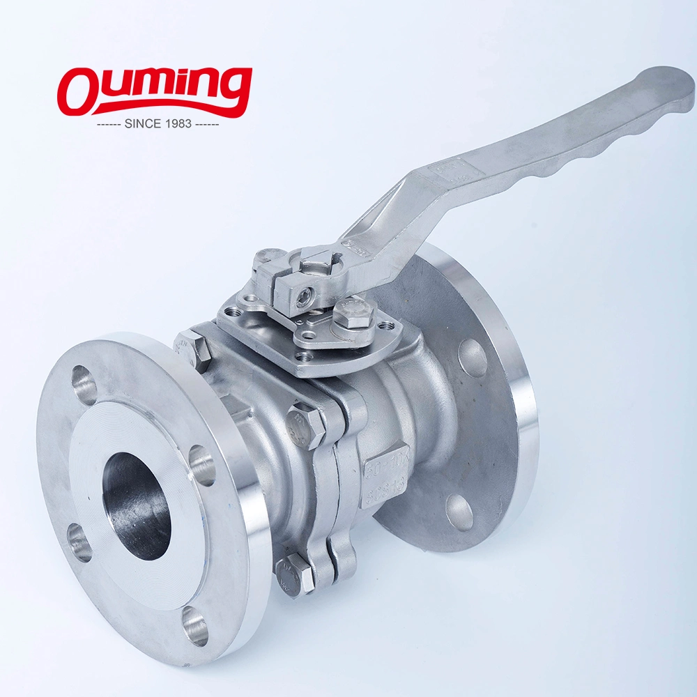 ASME Manual Flange CF8m Floating Rb 1.5 Inch Ball Valve