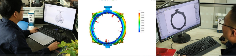 BS5163 DIN3202 F4 F5 Rubber Wedge Control Gate Valve RF/FF Flange