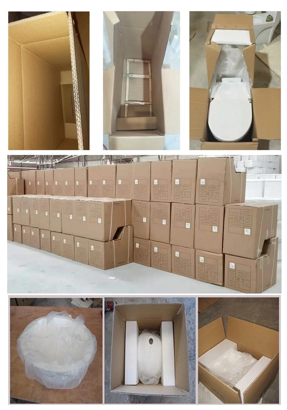 Modern S-Trap Standard Size Water Closet Ceramic Squatting Pan Toilet