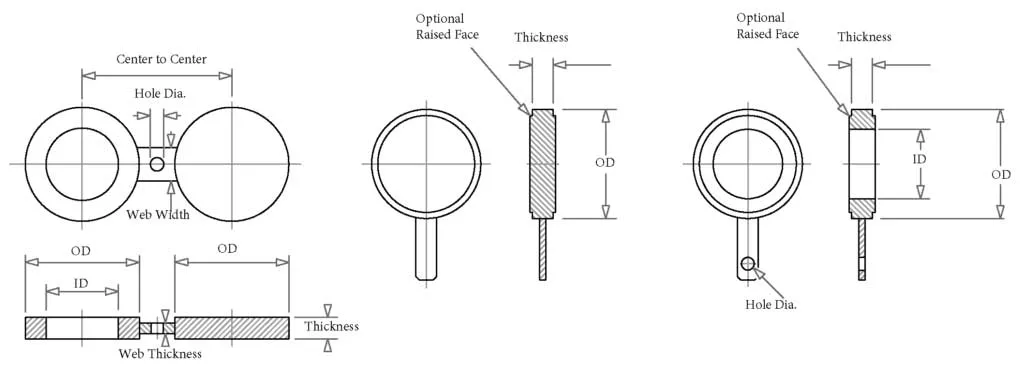 ASME B16.48 A350 Gr. Lf2 Class 2500 Paddle Blank Flange