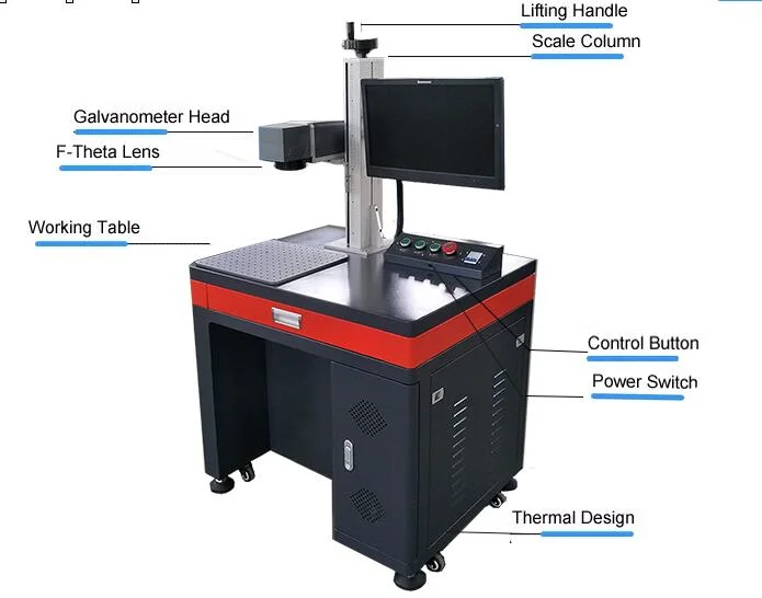 Stainless Steel Color Marking Mopa Deep Laser Marking Machine