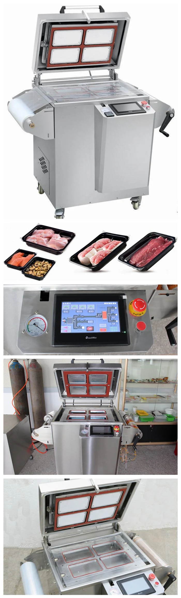 Yupack New Condition Vacuum Tray Sealing Machine&Tray Sealer Machine