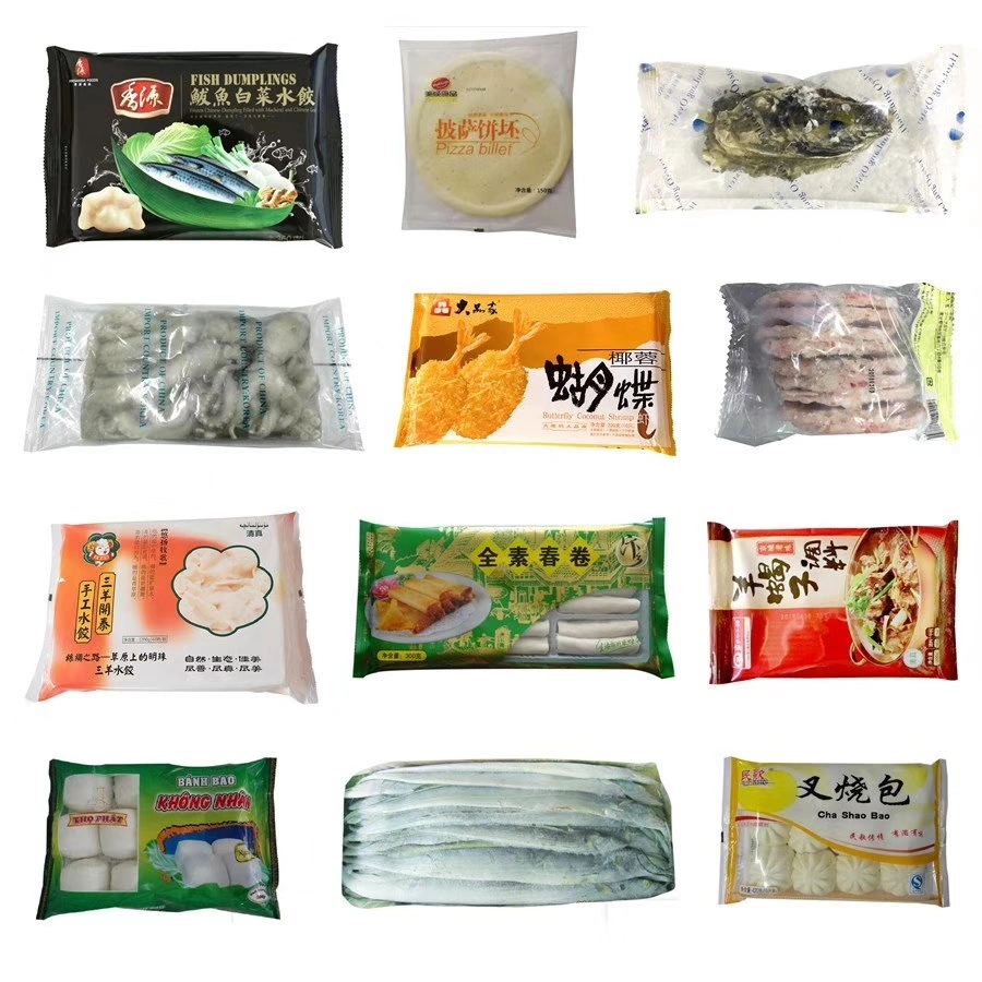 Flowpack Packaging Machine Pouch Packing Machinery Frozen Food Fish Shrimp Packing Machine