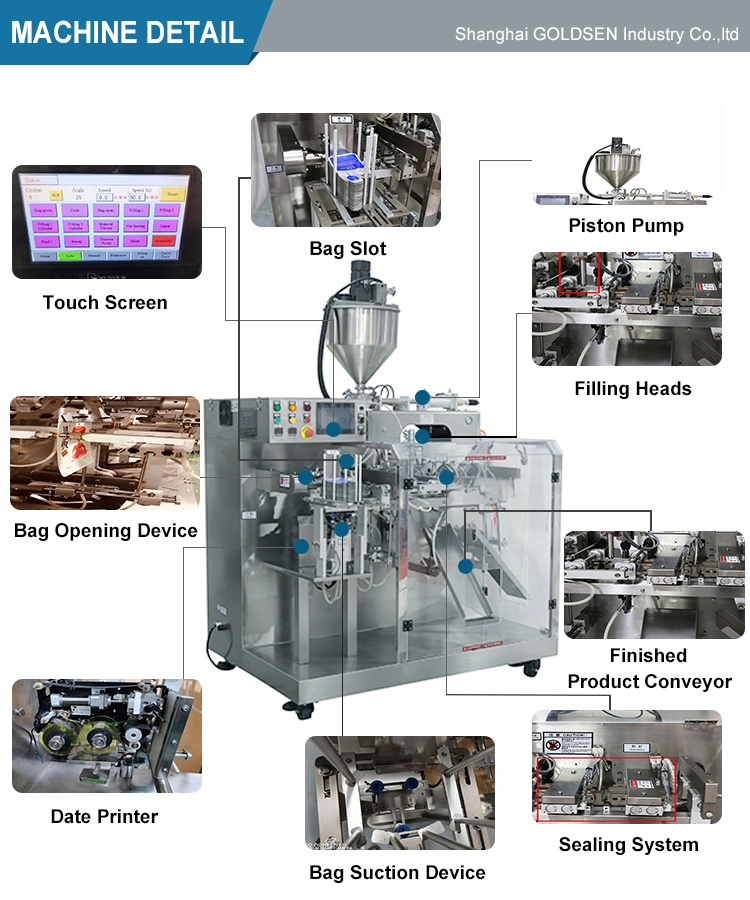 Fully Automatic Horizontal Liquid Standup Pouch Juice Packaging Machine Doypack Filling Machine Liquid Packing Machine