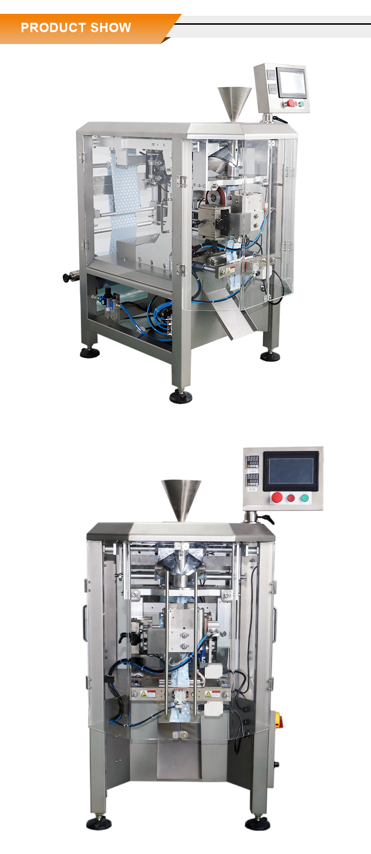 Full Servo Control Vertical Pouch Poweder Packaging Machine, Automatic Food Pouch Packing Machine