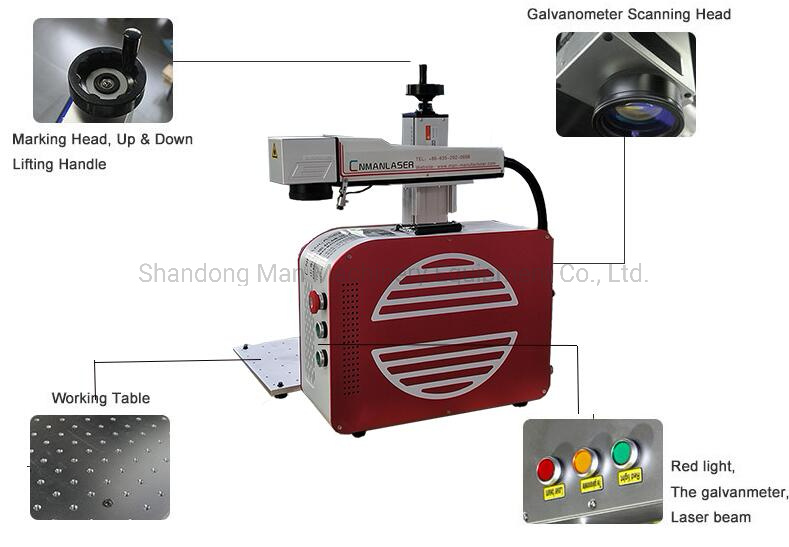 3W UV 3D Laser Marking Machine for Fine Material