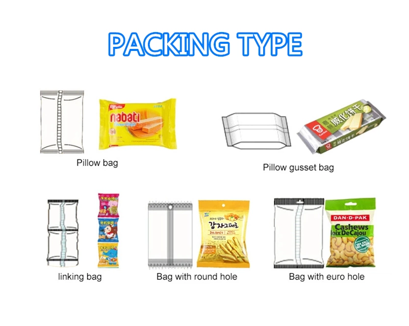 Automatic Full Servo Horizontal Automatic Pouch Bread Burgers Packing Machine Food Pillow Packaging Machine