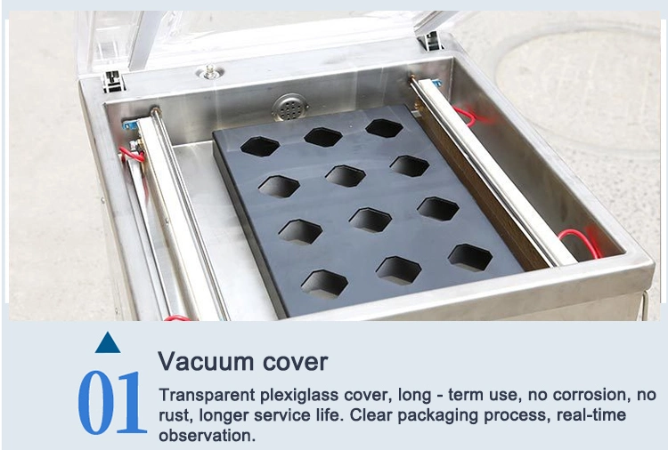 Dz-400 Automatic Commercial Packing Sealer Single Chamber Meat Fish Chicken Vacuum Packaging Machine for Packer