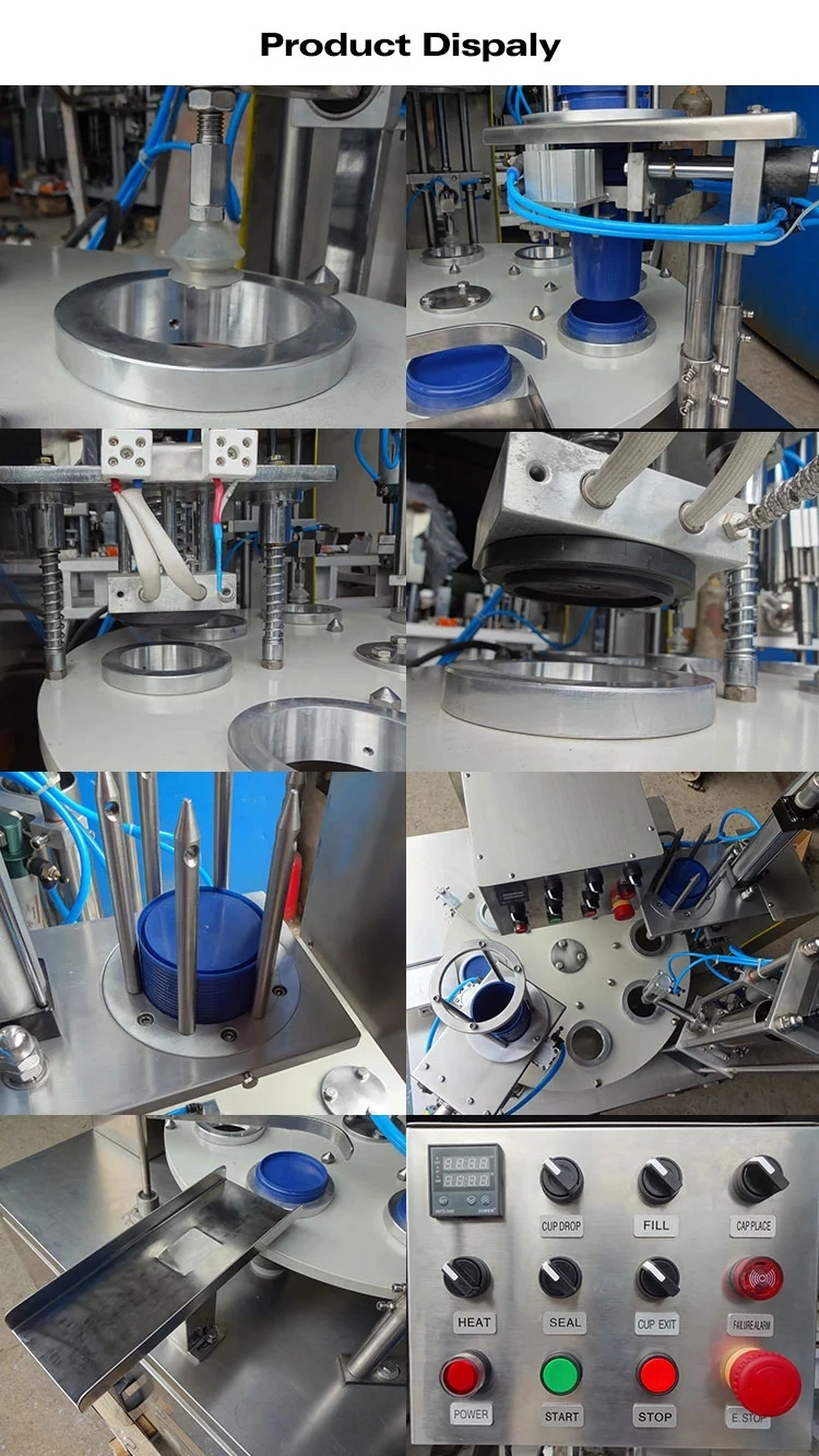 Date Printing Automatic Cup Filling and Sealing Machine