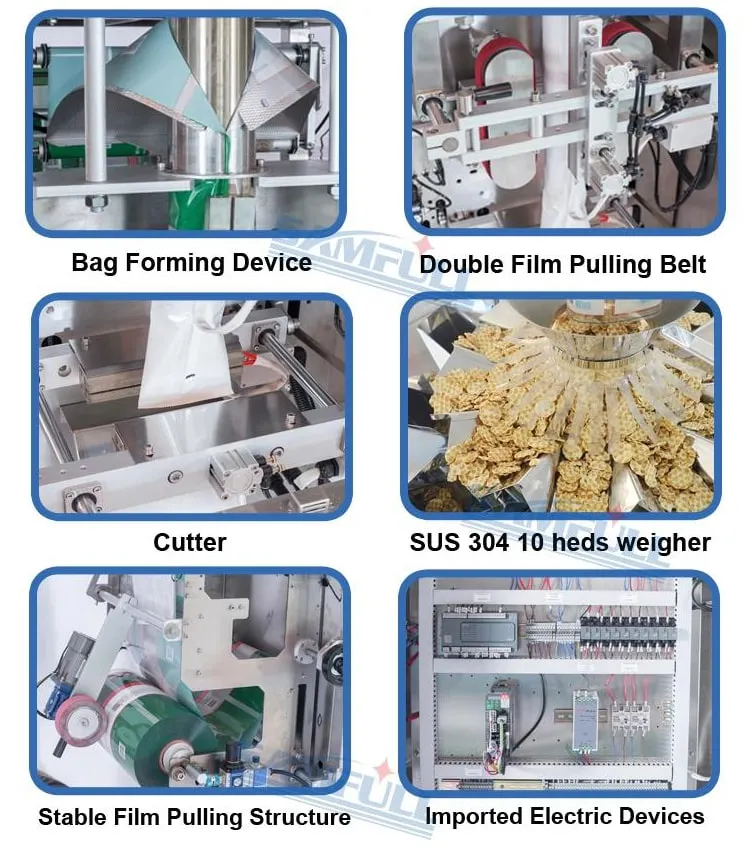 Samfull Vffs Chicken Thigh and Wings Multihead Weighing Packing Machine