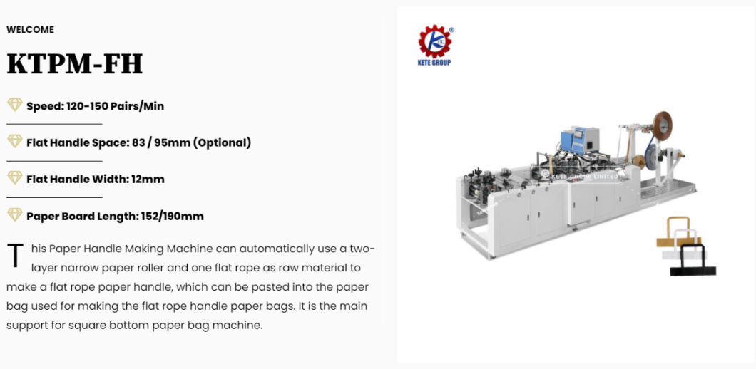 Fully Automatic Paper Carry Bag Making Machine Manufacturer Cost