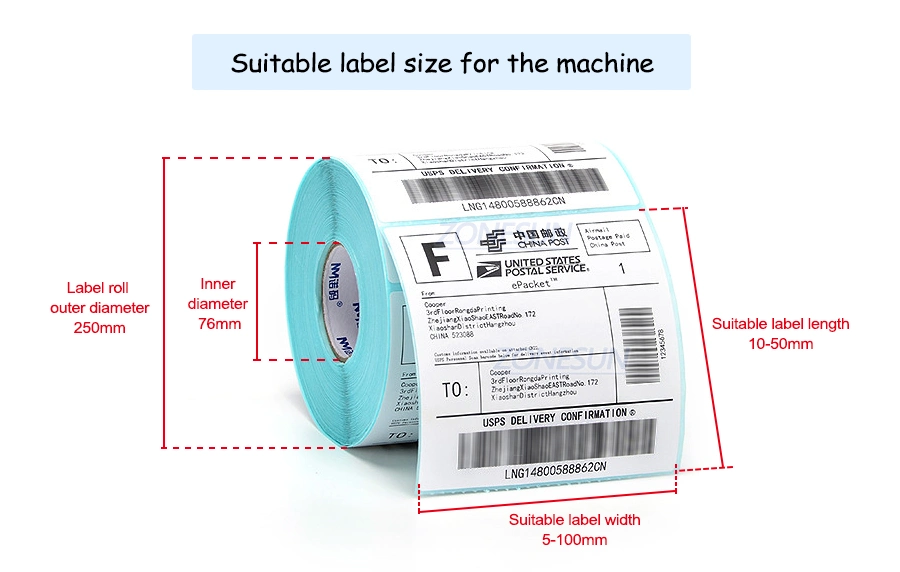 Zonesun Zs-Tb606 Transparent Benchtop Semi Automated Price Packaging and Labeling Sticker Machinery