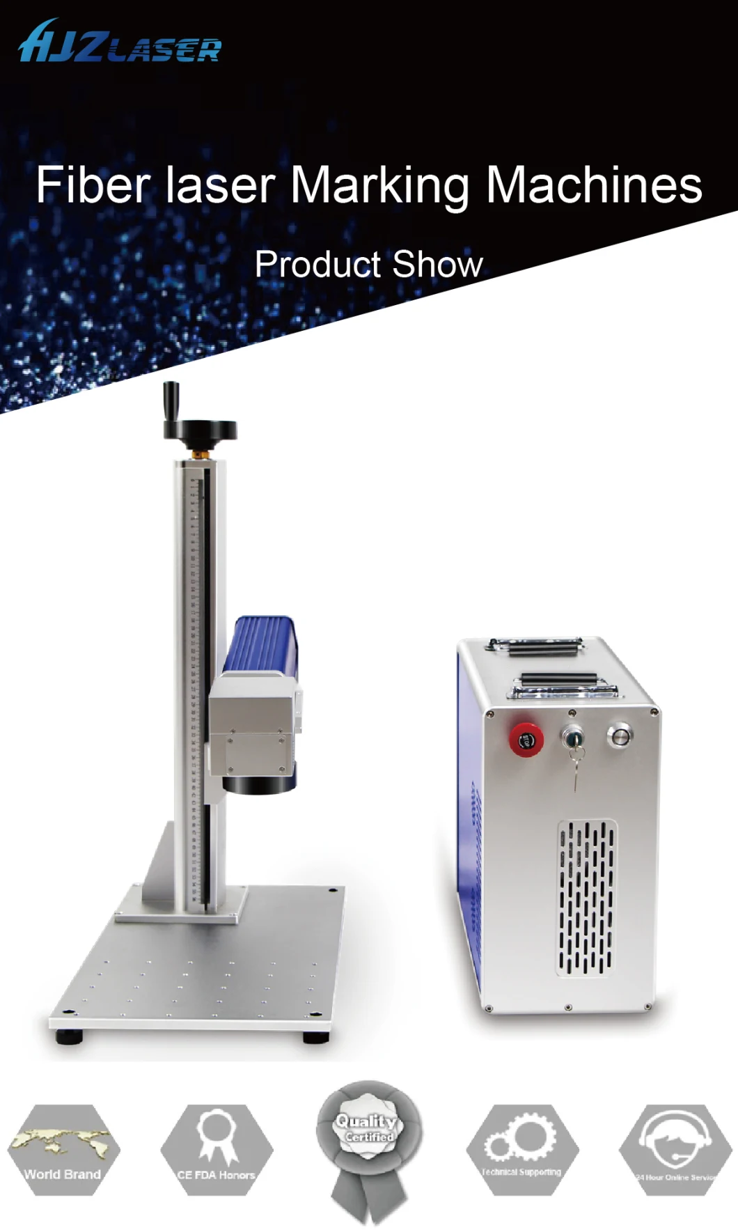 Super China Supplier Mini 20W Fiber Laser Marking Machine Metal Material Use Marking