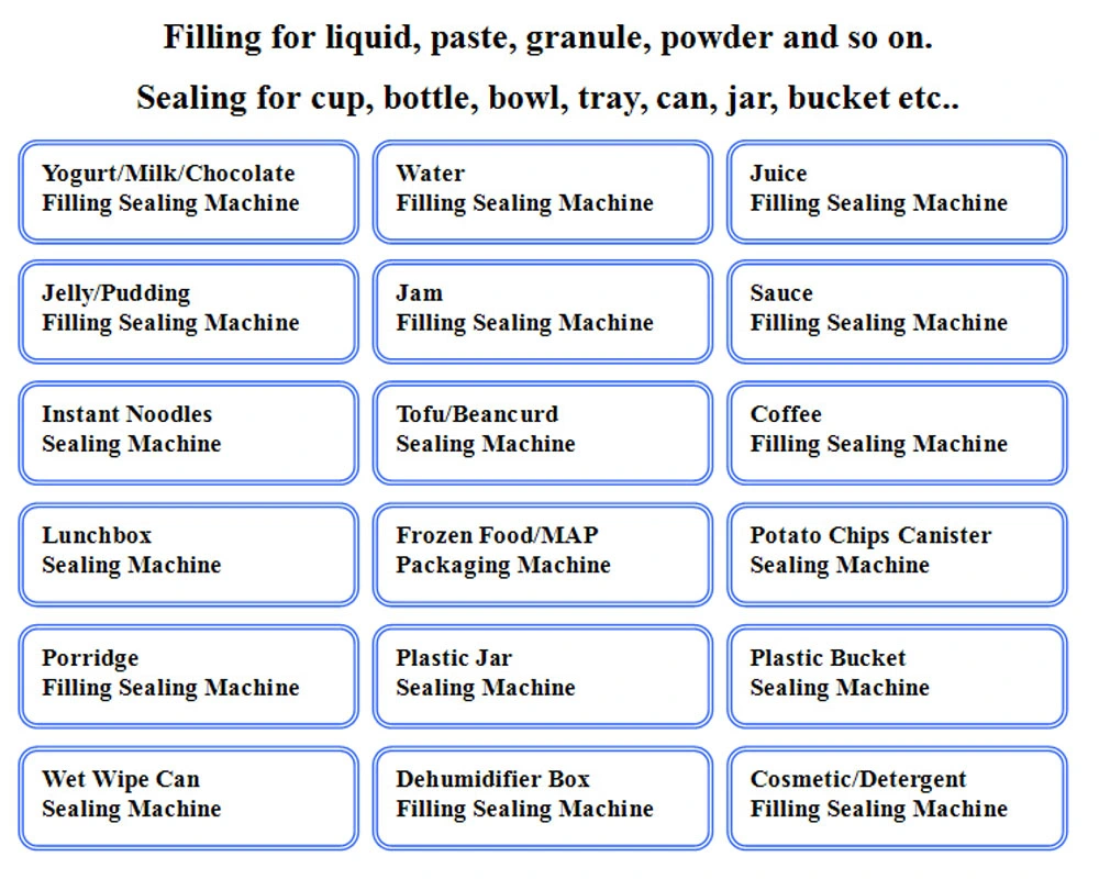 Chocolate Powder Dosing Filling Paper Cup Sealing Machine