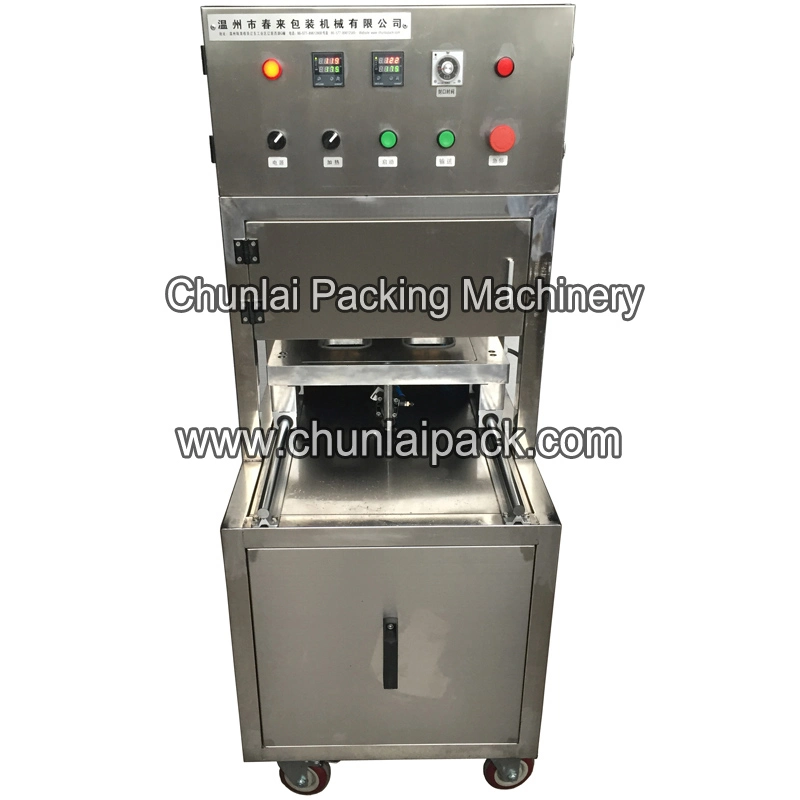 Automatic Vacuum Map Tray Sealer Machine Food Tray Sealing Packing Machine