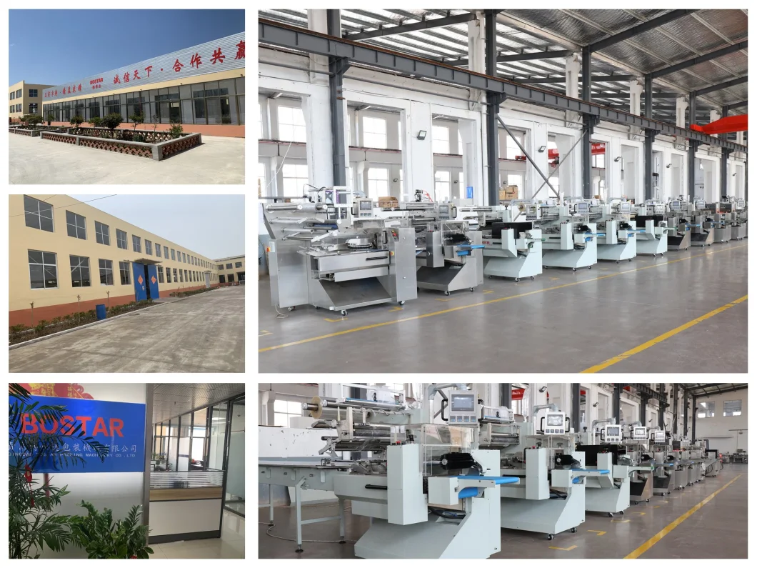 Automatic Full Servo Horizontal Automatic Pouch Bread Burgers Packing Machine Food Pillow Packaging Machine