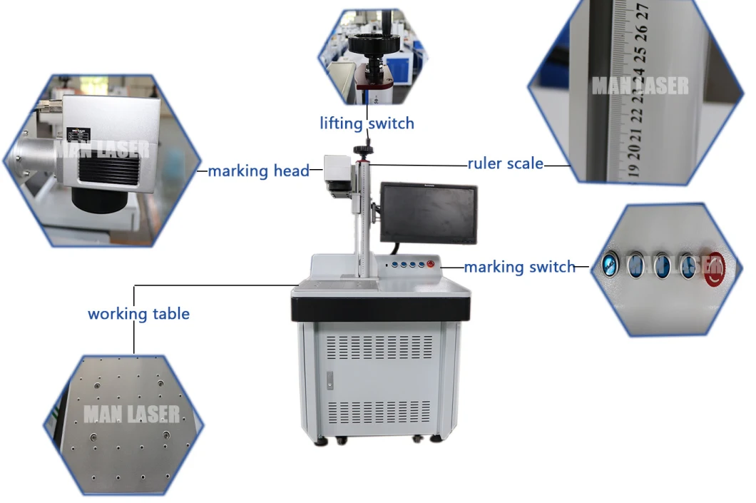 50W Thermal Shrinkable Tube Laser Marking/PVC Tube Laser Marking/Laser Marking Machine/Laser Printer