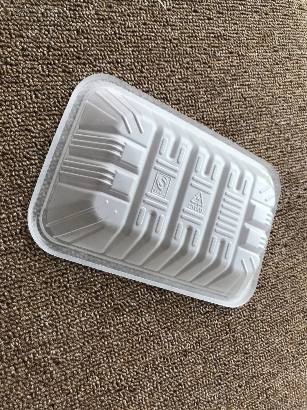 Clear White Plastic Blister Food Packaging Tray Disposable Frozen Food Meal Tray