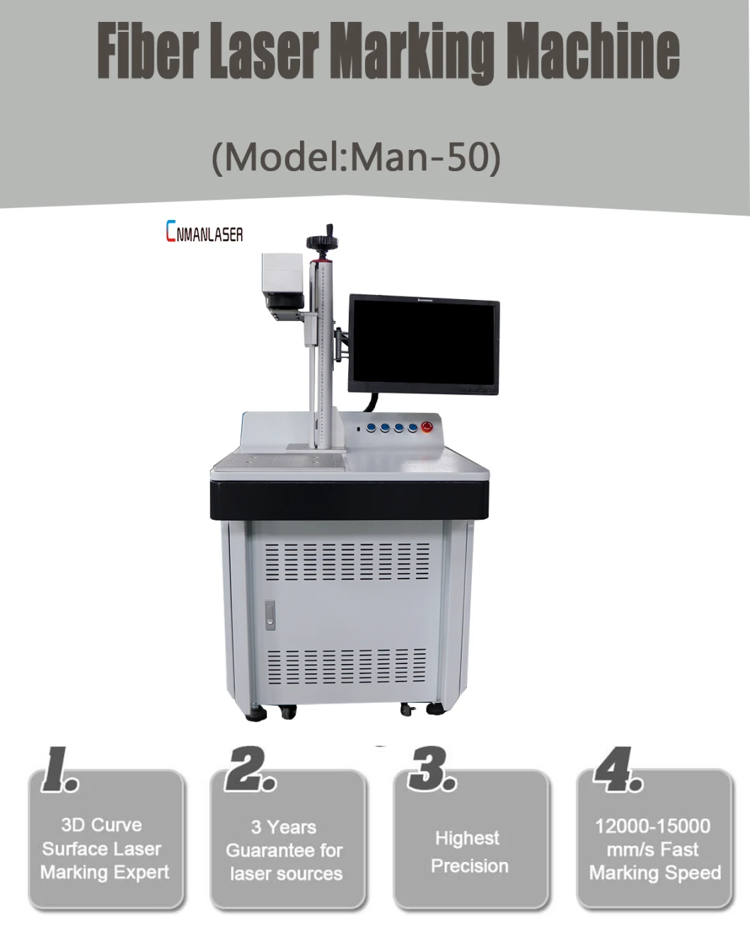 50W Thermal Shrinkable Tube Laser Marking/PVC Tube Laser Marking/Laser Marking Machine/Laser Printer