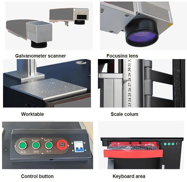 Stainless Steel Color Marking Mopa Deep Laser Marking Machine