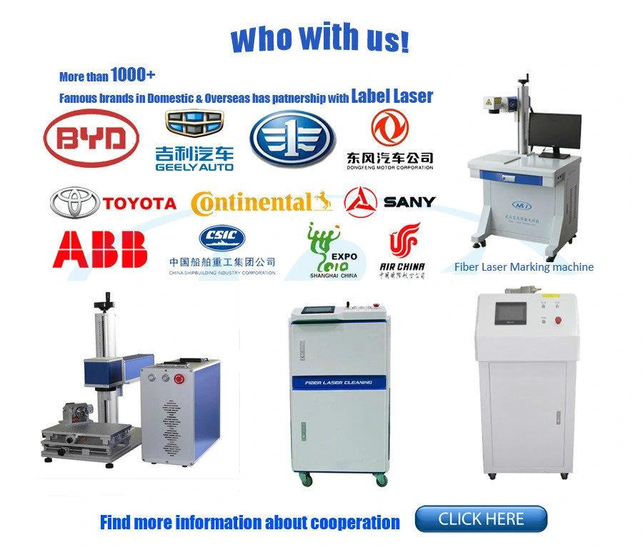 Laser Fiber Marking Machine 20W High Quality Laser Printing Machine Etching on Metal