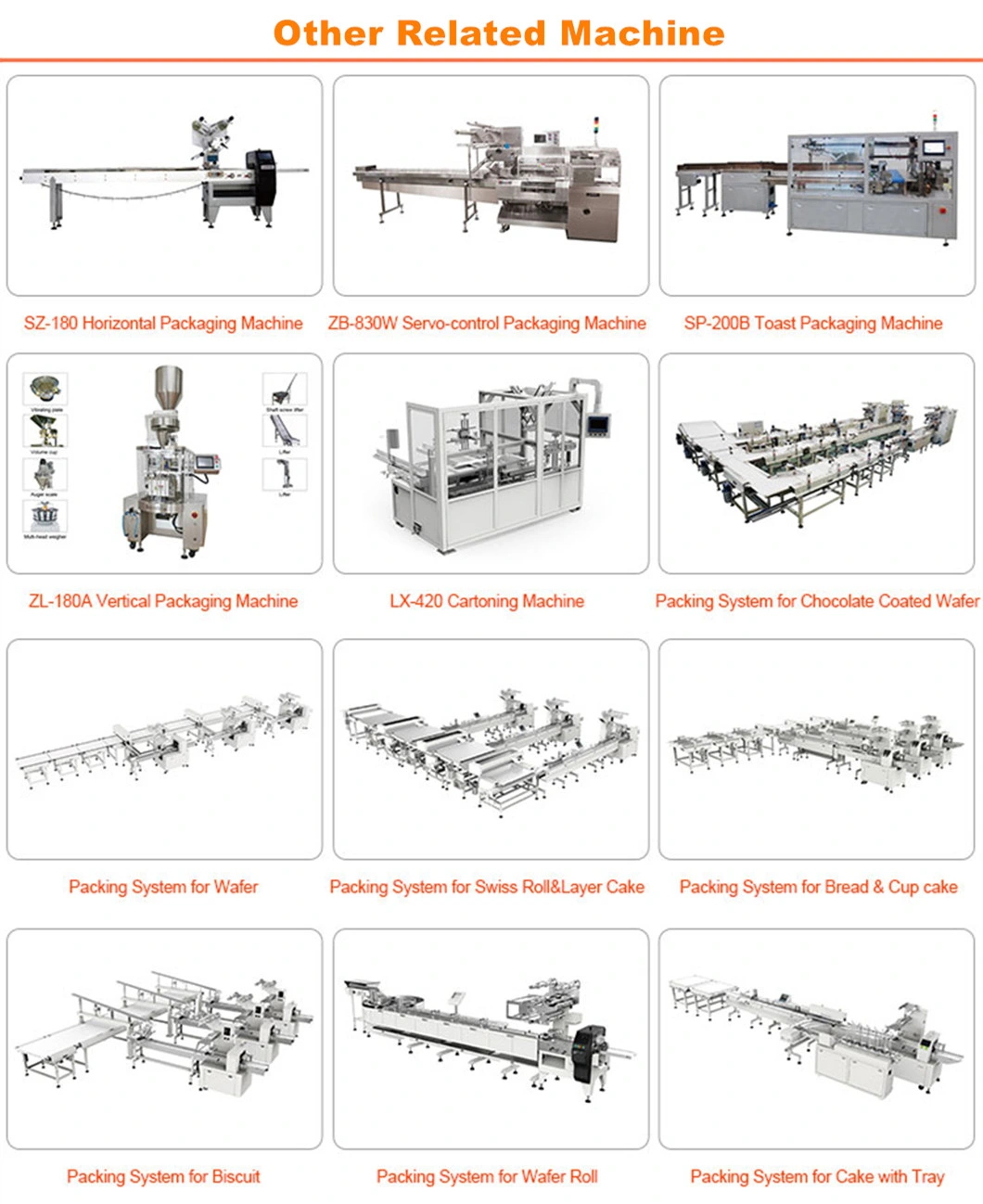 GMP Grade Food Packing Machine Bread Packing Machinery for Food