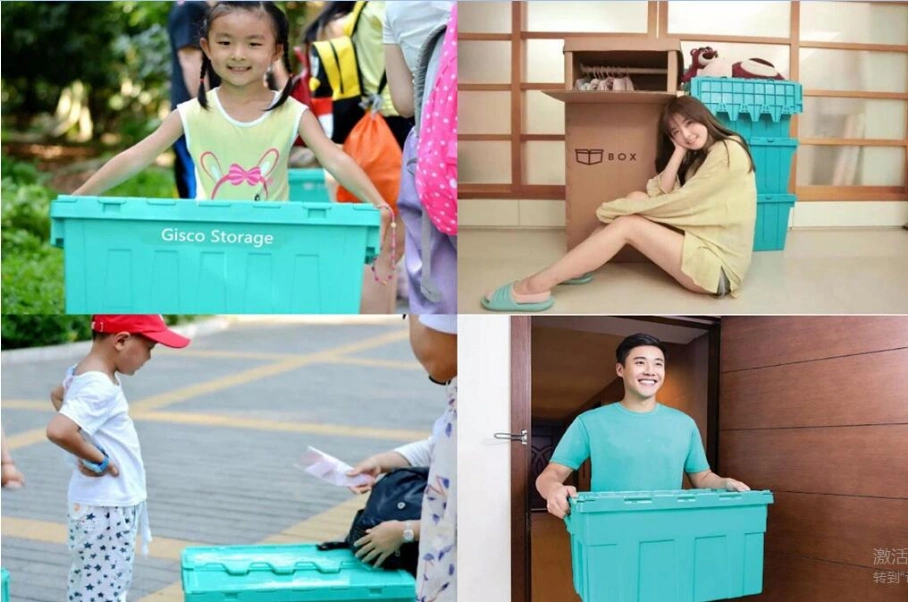 Large Plastic Storage Moving Stack Nest Crates Tote Boxes