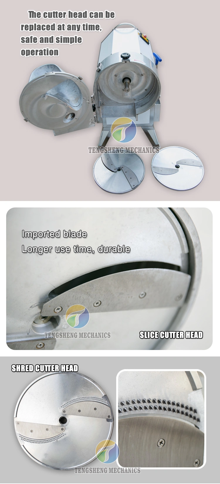 Canteen Vegetable Cutting Machine Potato Slicer Potato Shred Potato Dicer (TS-Q112)
