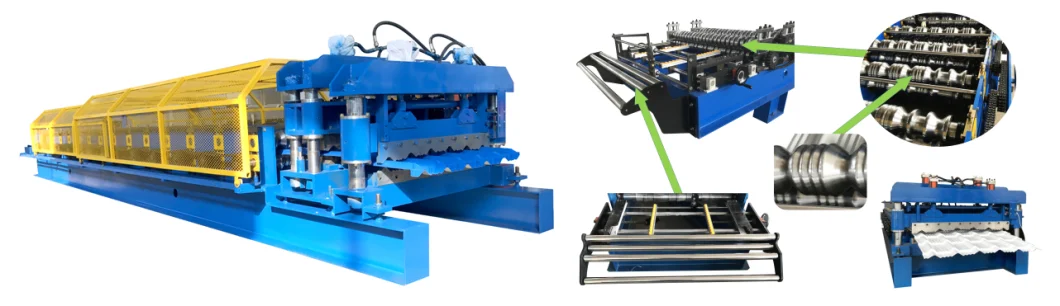 Glazed Tile Roof Sheet Roll Forming Machine Glazed Roof Tile Making Machine