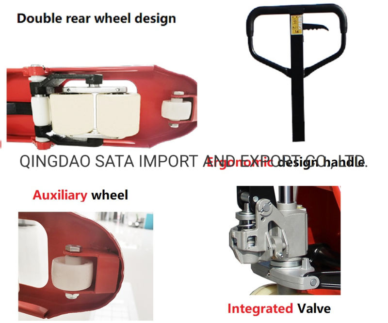 Hand Pallet Truck 2 Ton 3ton Manual Hand Forklift