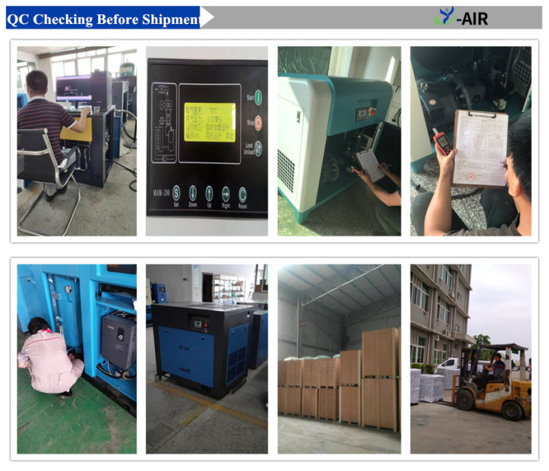 50% Energy Saving 15kw 20HP Silent Direct Driven Rotary Screw Air Compressor for Chemical Industry
