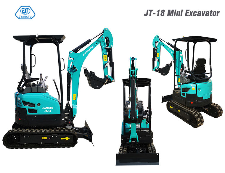 Hydraulic Motor Excavator Home Garden Digging Tailess 1800 Kg Excavator Small Digger