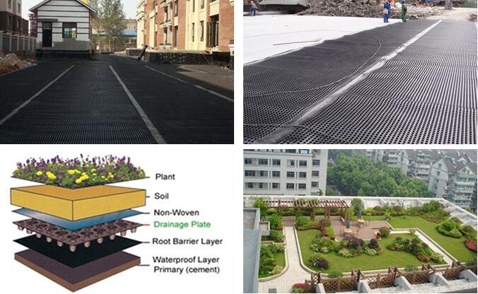 Green Roof Nonwoven Composite HDPE Dimple Drainage Board/sheet