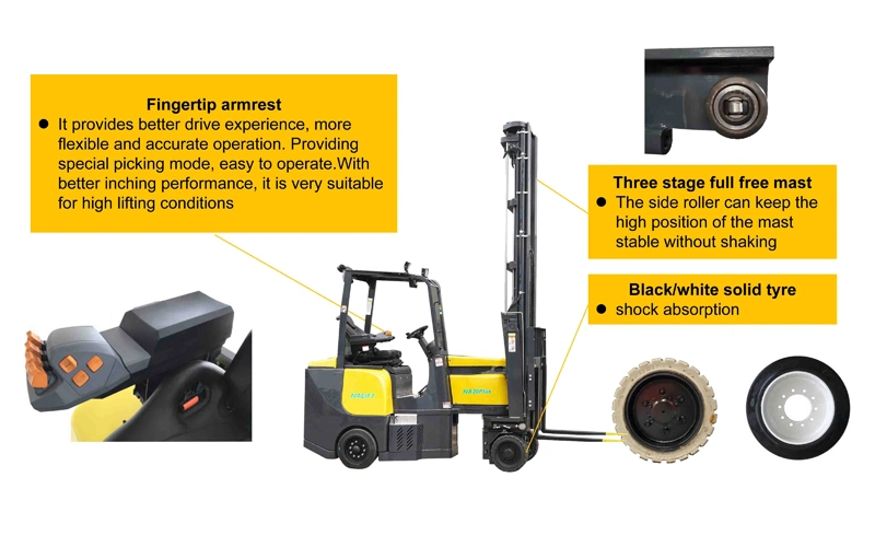 3t 9m Good Price Electric Narrow Aisle Forklift China