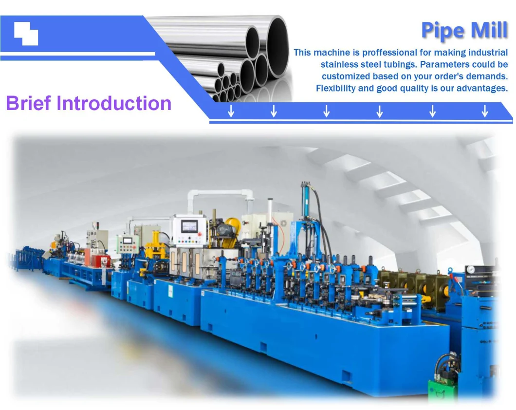 High Speed Welding Steel Tube Mill Industrial Pipe Making Machine