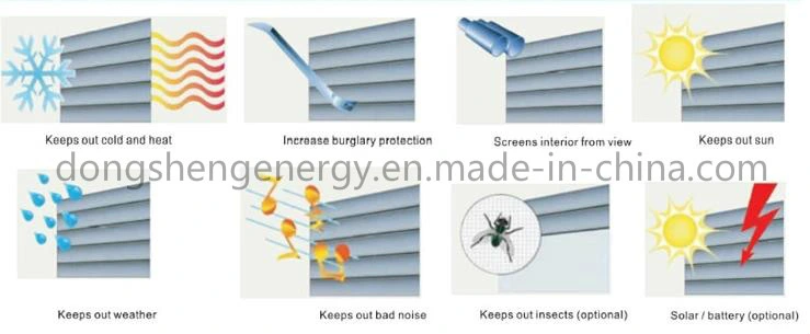 Aluminum Motor Roller Shutter Door Vertical Roller Shutter Window