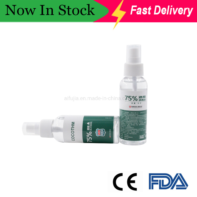 Portable Effective Anti-Bacterial Disinfectant Spray 100ml 75% Alcohol Disinfectant Spray