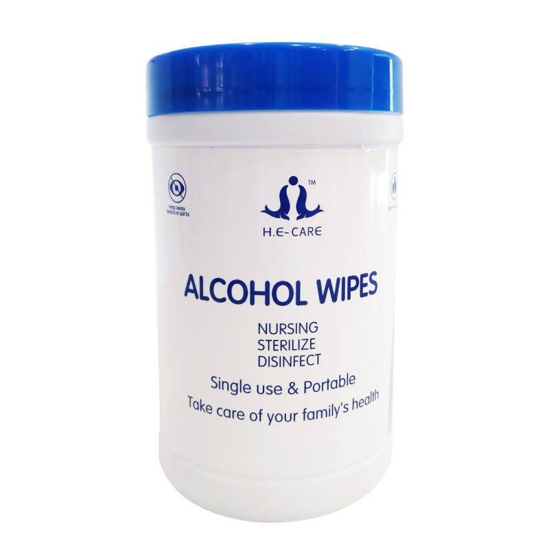Antibacterial 50PCS 80PCS 100PCS Barrel Package Wipes Sanitizer Disinfectant Hygiene Hand Cleaning Baby Cleaning Wet Sterile Wipe for Hospital Public Place