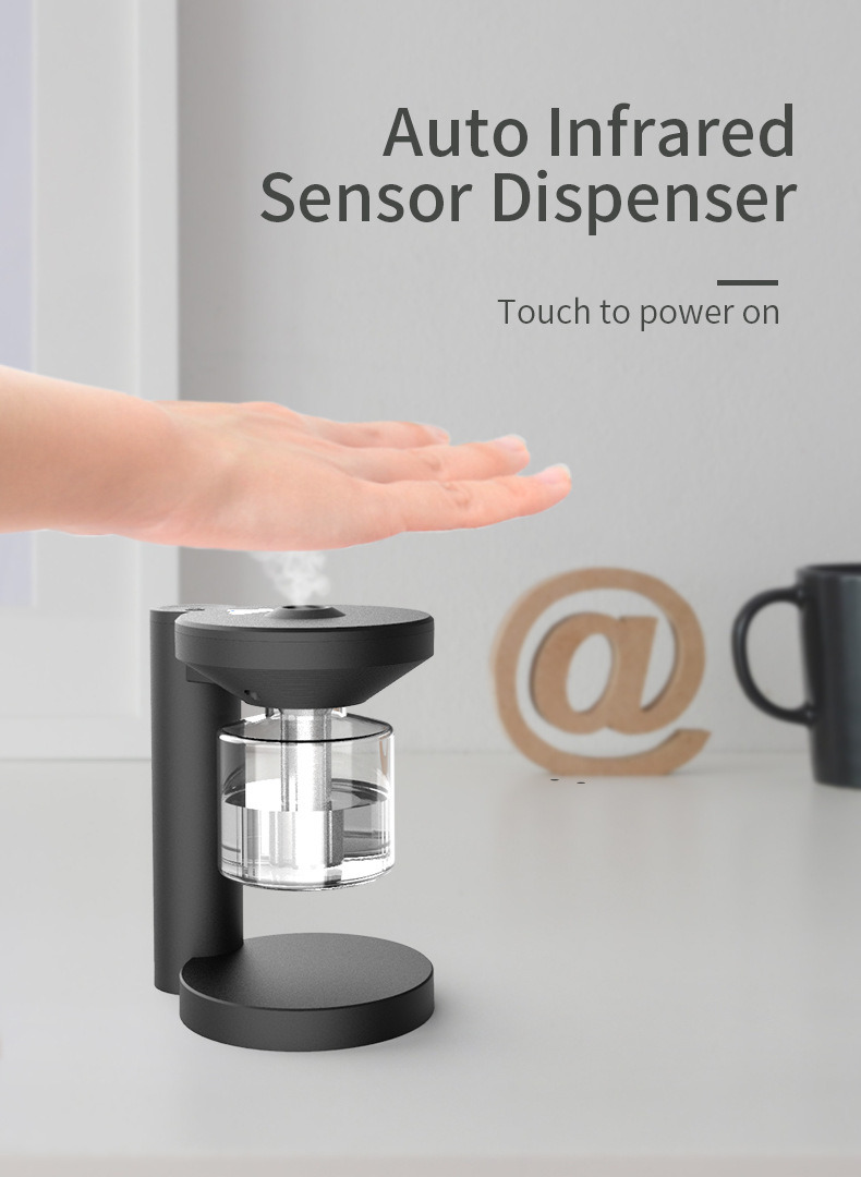 45ml Alcohol Spray Wholesale Waterless Disinfectant Spray Antibacterial Hand Sanitizer Spray Auto Infrared Sensor Dispenser