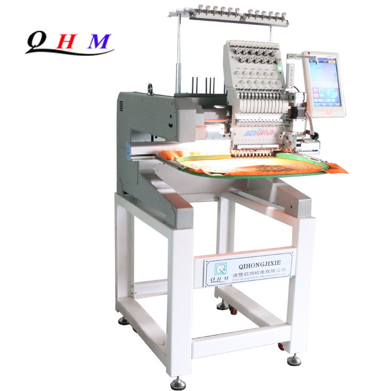 High Speed 12 Stitches Single Head Cap Embroidery Machine with Dahao Original Digitizing Software