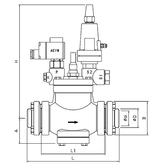 Ammonia, Freon and CO2 Refrigeration Crankcase Pressure Regulator