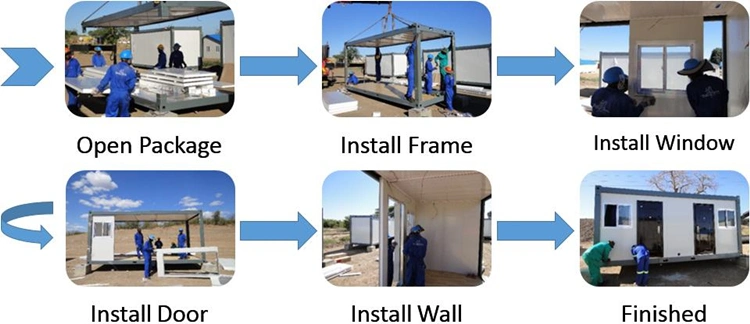 Residential Container Housing Manufacturer Combined Prefabricated House Ready to Ship