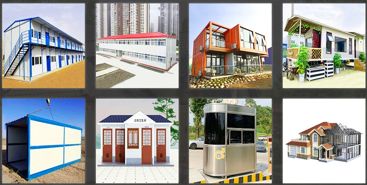 Pink Color Luxury 20FT Modular Prefab Shipping Container House Bungalow