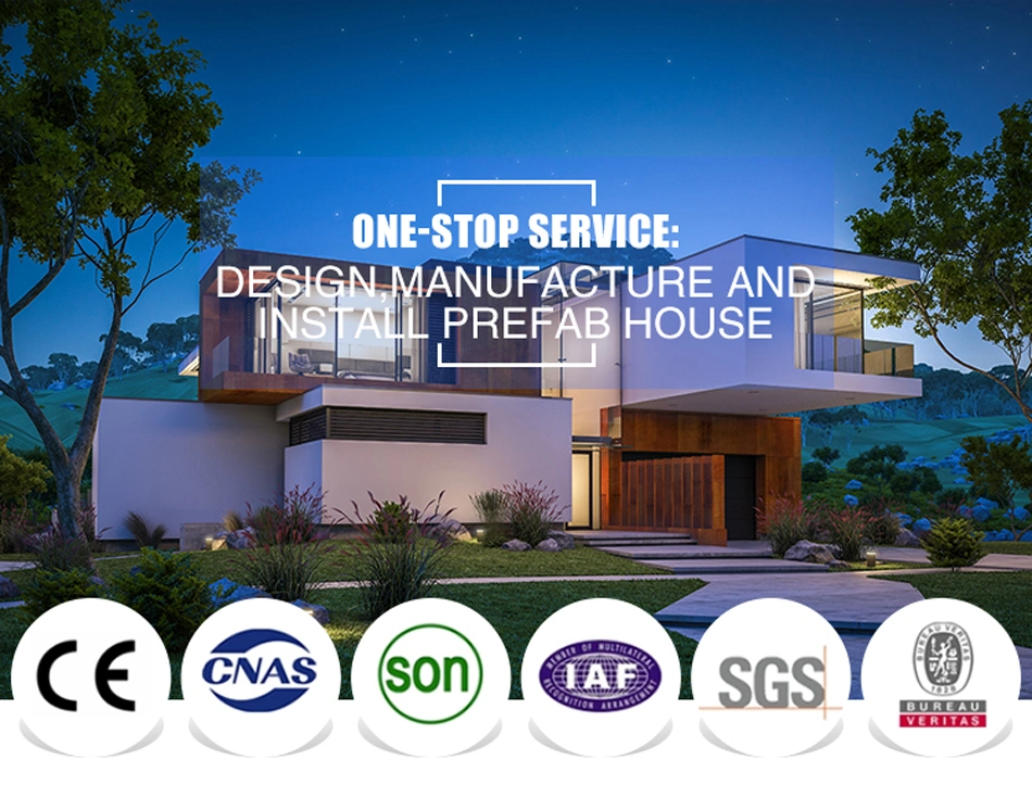 High Quality Steel Framing Villa Eco-Friendly Houses Prefabricated Homes Modern Villa House