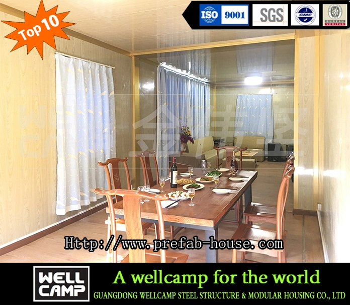 Prefabricated Two Stories Fast Build Loft Style Prefabricated Container Villa Luxury Container House
