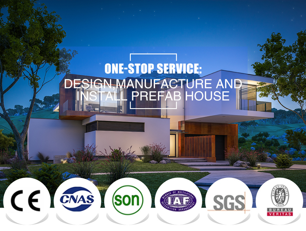 2020 New American Light Steel Villa /Structure Lgs Villa Prefab House