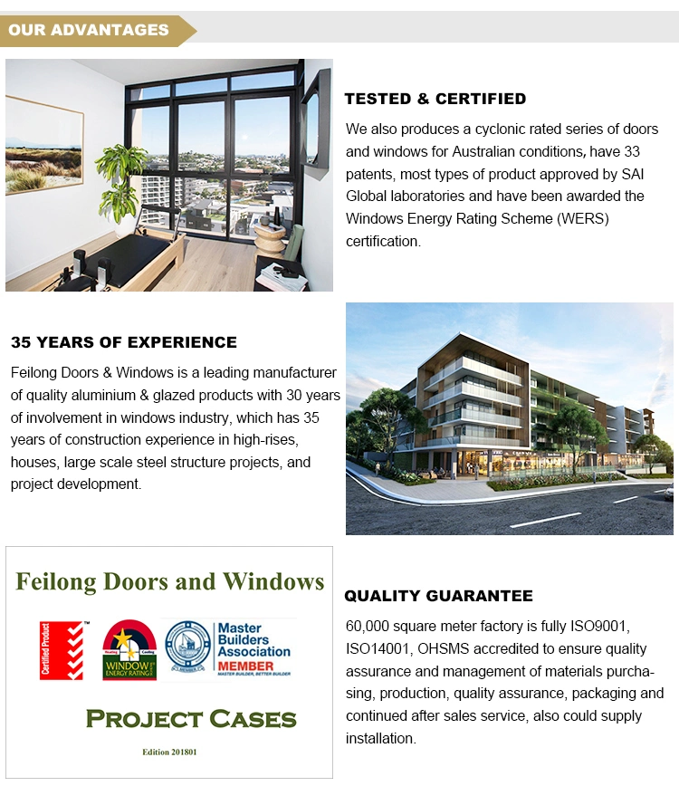 Energy Efficient Aluminum Sliding Window for Ensuite Bathroom Living Room