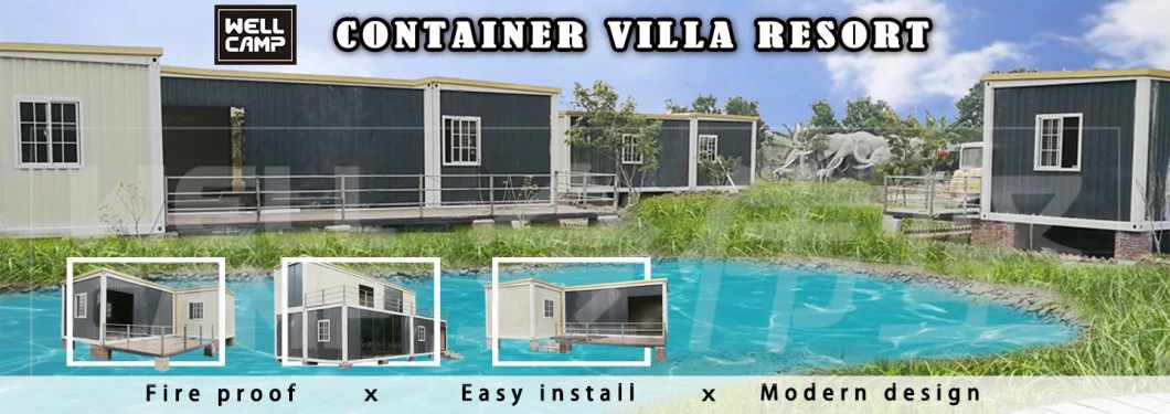 Wellcamp Fast Build Loft Style Prefabricated Container Villa Luxury Container House